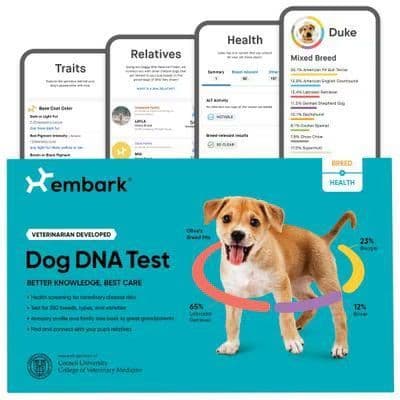 Embark Breed and Health Dog DNA Test Kit box