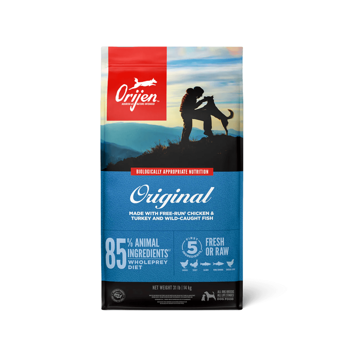 ORIJEN Original Grain-Free High-Protein Dog Food bag