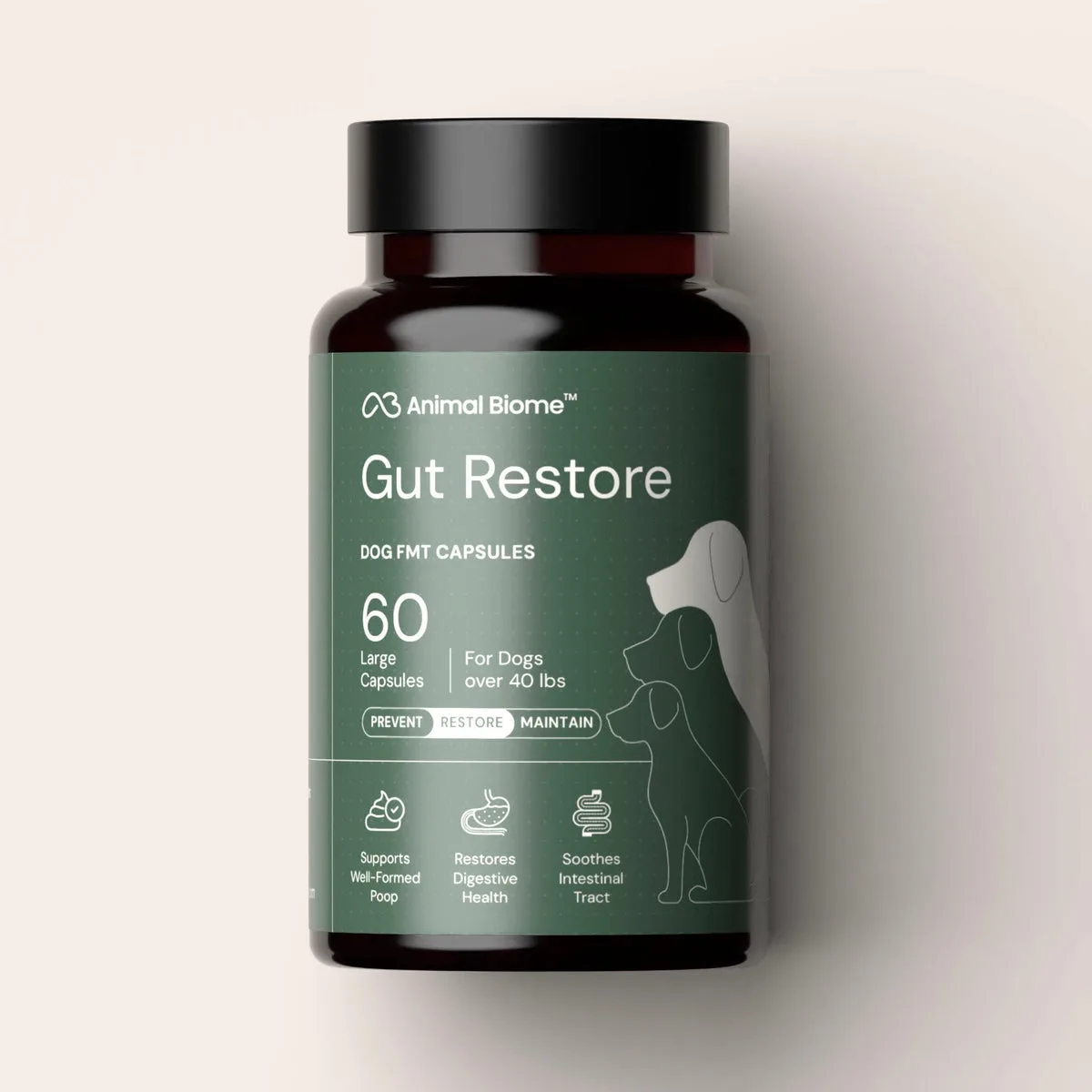 Animal Biome Gut Restore for Dogs bottle