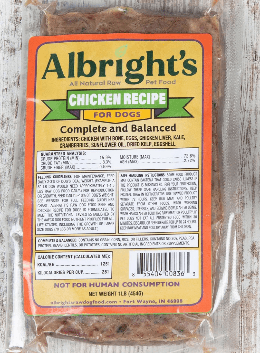 Albright’s Raw Pet Food Recall